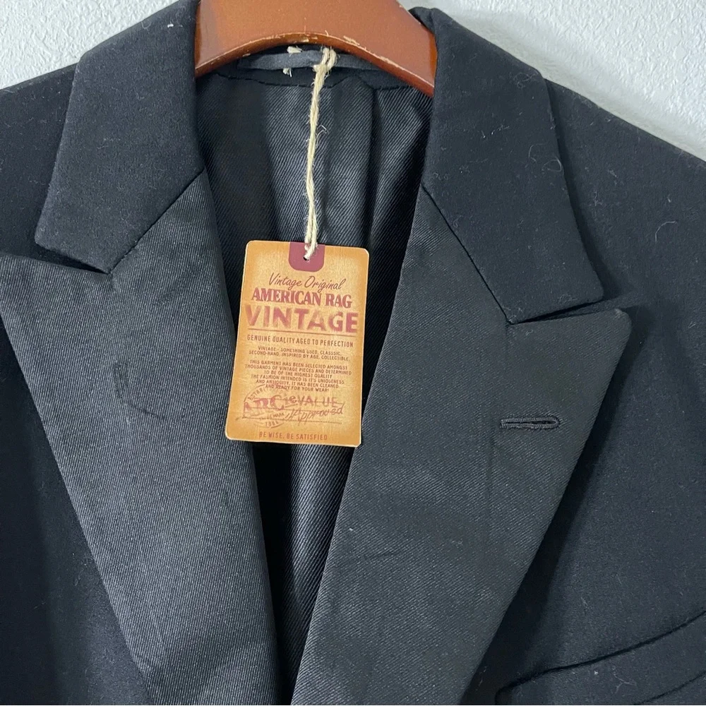 American Rag Vintage Black Men's Blazer Size M - Picture 6 of 7